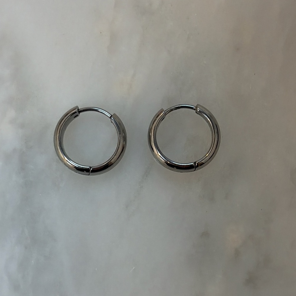 Silver Hoop Earrings